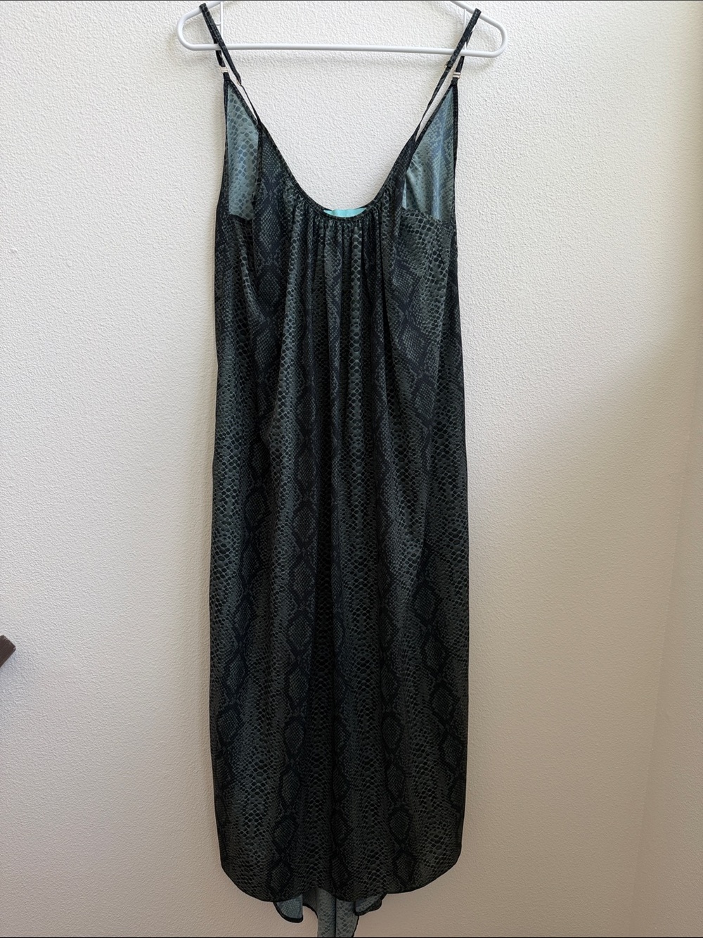 Melissa Odabash Snake Print Long Shirt Dress One Size